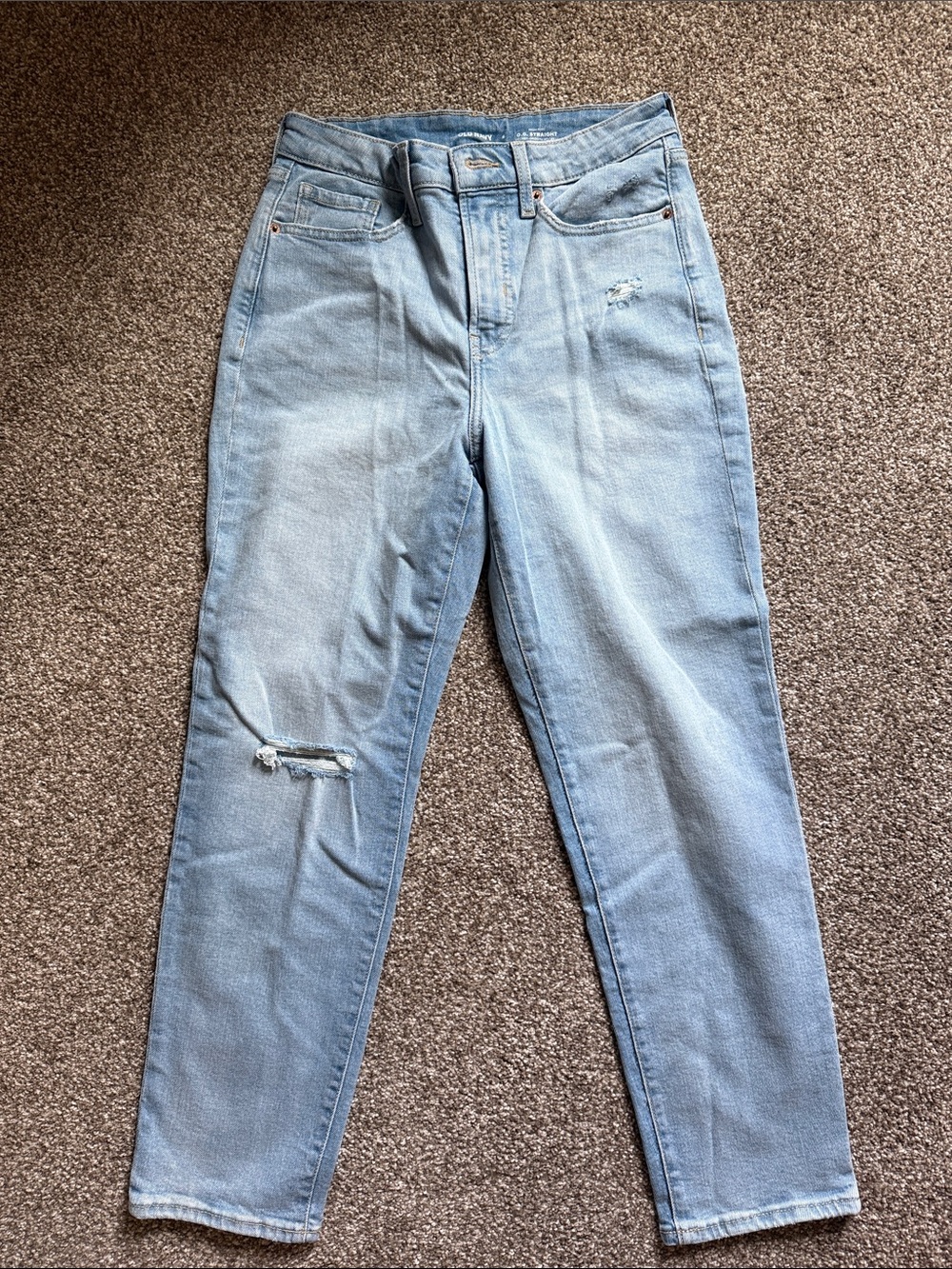 Old Navy Light Blue O.G. Straight Leg Jeans